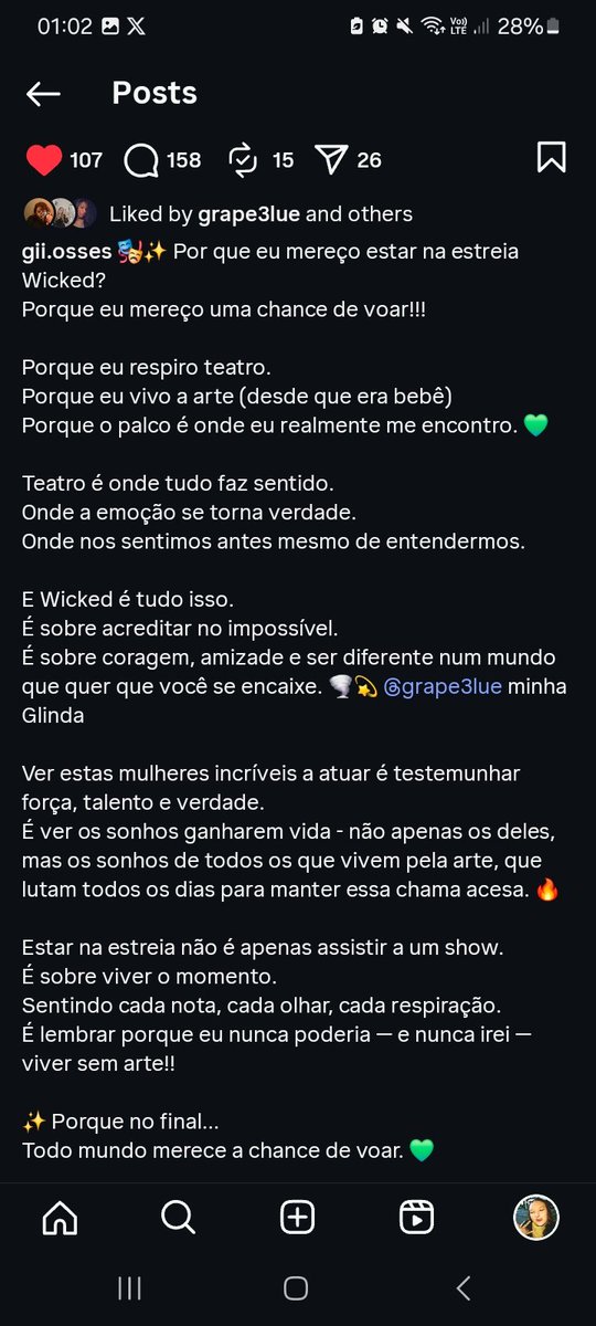 _slutforhim_'s tweet photo. Ultima tentativa de verdade @wickedmusicalbr #EuNaPremiereDeWicked 
@UniversalPicsBr 
Eu e minha glinda temos um sonho ,e nao queremoc concretizar ele pelo esgoto, nos levem para conhecer as melhores da arte, fabi,Myra, Cynthia e Ariana, eu peço que considere @s1llystars https://t.co/XkxTZM1QjM