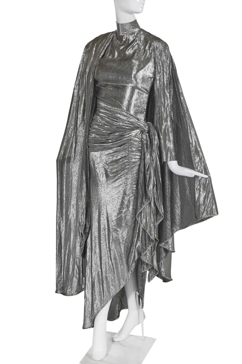 MadameGilflurt's tweet image. #Frockingfabulous New Year #sparklenshimmer special!: This #Mugler look is perfect for the most #frockingfabulous Queen of Outer Space or New Year! Part of the 'Sirene Galactique' collection of  1979. #Fashionhistory via Kerry Taylor Auctions.
