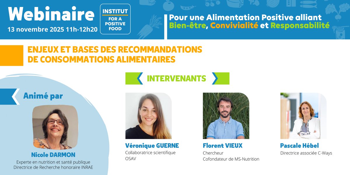 🚨 𝐒𝐀𝐕𝐄 𝐓𝐇𝐄 𝐃𝐀𝐓𝐄 J- 14 ! 

Ne manquez pas notre webinaire : 𝐄𝐧𝐣𝐞𝐮𝐱 𝐞𝐭 𝐛𝐚𝐬𝐞𝐬 𝐝𝐞𝐬 𝐫𝐞𝐜𝐨𝐦𝐦𝐚𝐧𝐝𝐚𝐭𝐢𝐨𝐧𝐬 𝐝𝐞 𝐜𝐨𝐧𝐬𝐨𝐦𝐦𝐚𝐭𝐢𝐨𝐧𝐬 𝐚𝐥𝐢𝐦𝐞𝐧𝐭𝐚𝐢𝐫𝐞𝐬

📅 Jeudi 13 novembre à 11h 

Lien d'inscription : app.livestorm.co/institut-for-a…