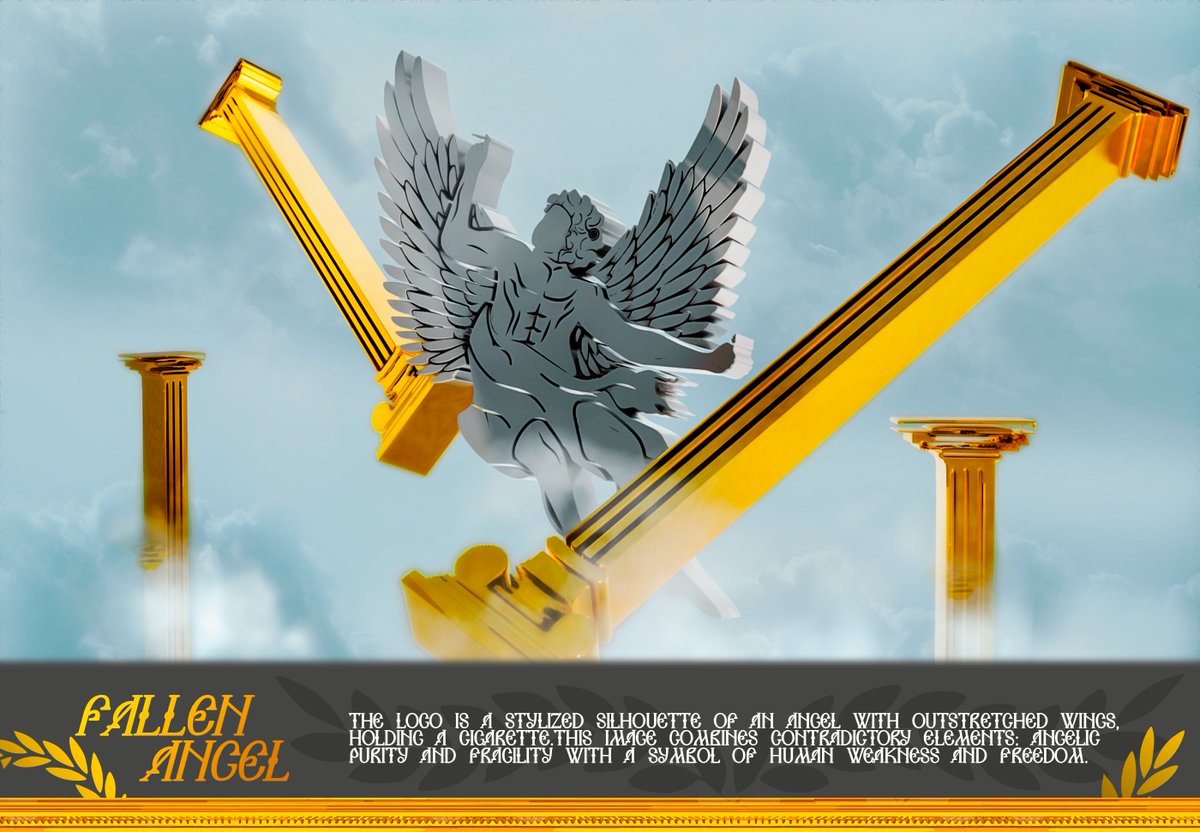 Issam1D's tweet image. FALLEN ANGEL | Logotype Project on behance: behance.net/gallery/237124…