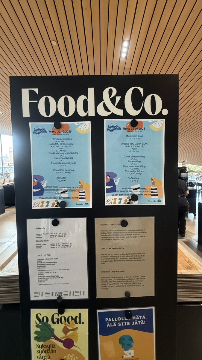 sueryoko2002's tweet photo. Oodi

ヘルシンキ中央図書館

カフェがあって、ランチビュッフェが比較的安くて美味しそうでした。

#oodi
#helsinki 
#finland https://t.co/tgc44CrHHS