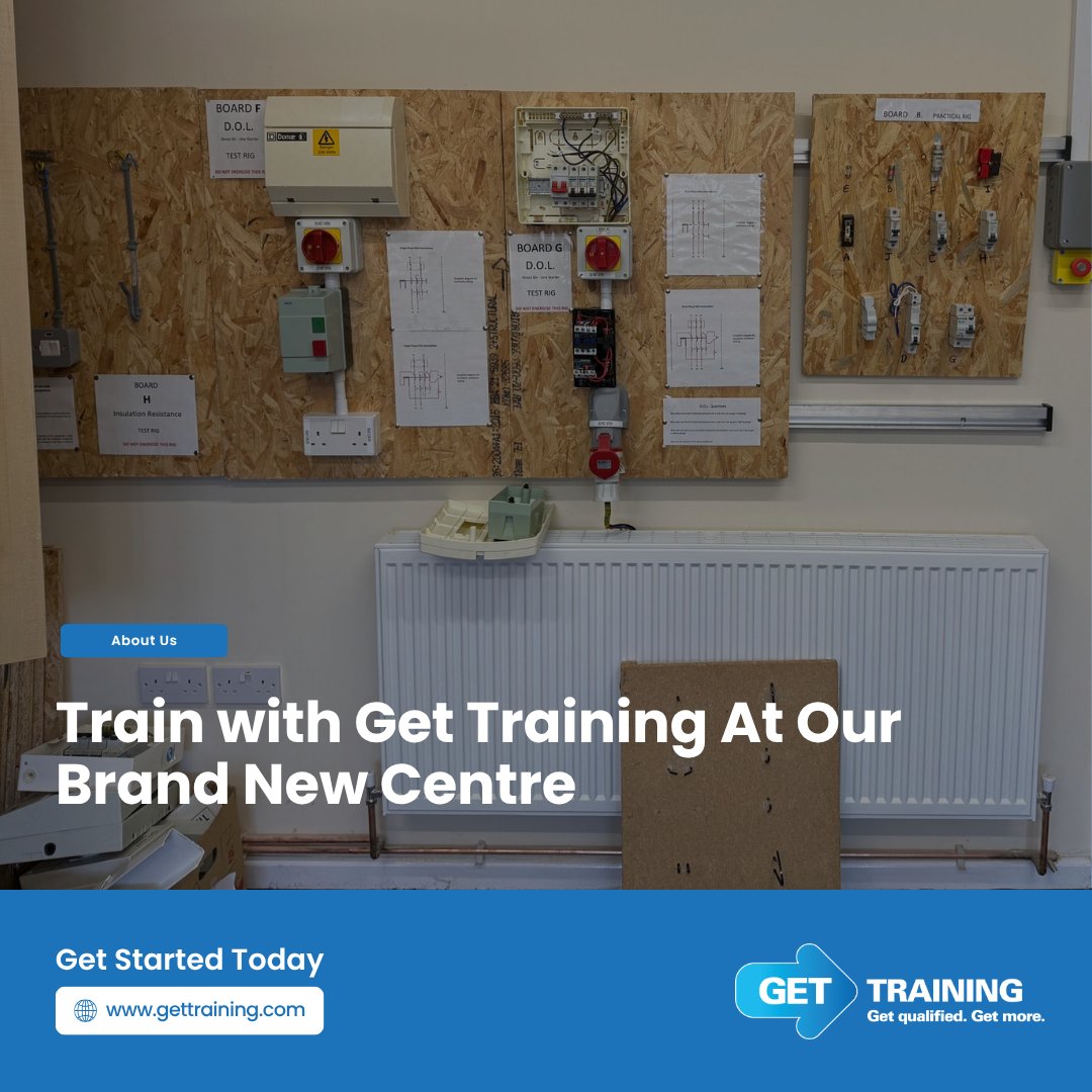 🚀 New career, new skills, new you.
Train with Get Training at our brand new Wolverhampton centre and qualify for a trade that pays.
💻 gettraining.com
#GetTraining #CareerChange #Wolverhampton #SkilledTrades #TrainingCentre #GasTraining #ElectricalTraining #Renewables