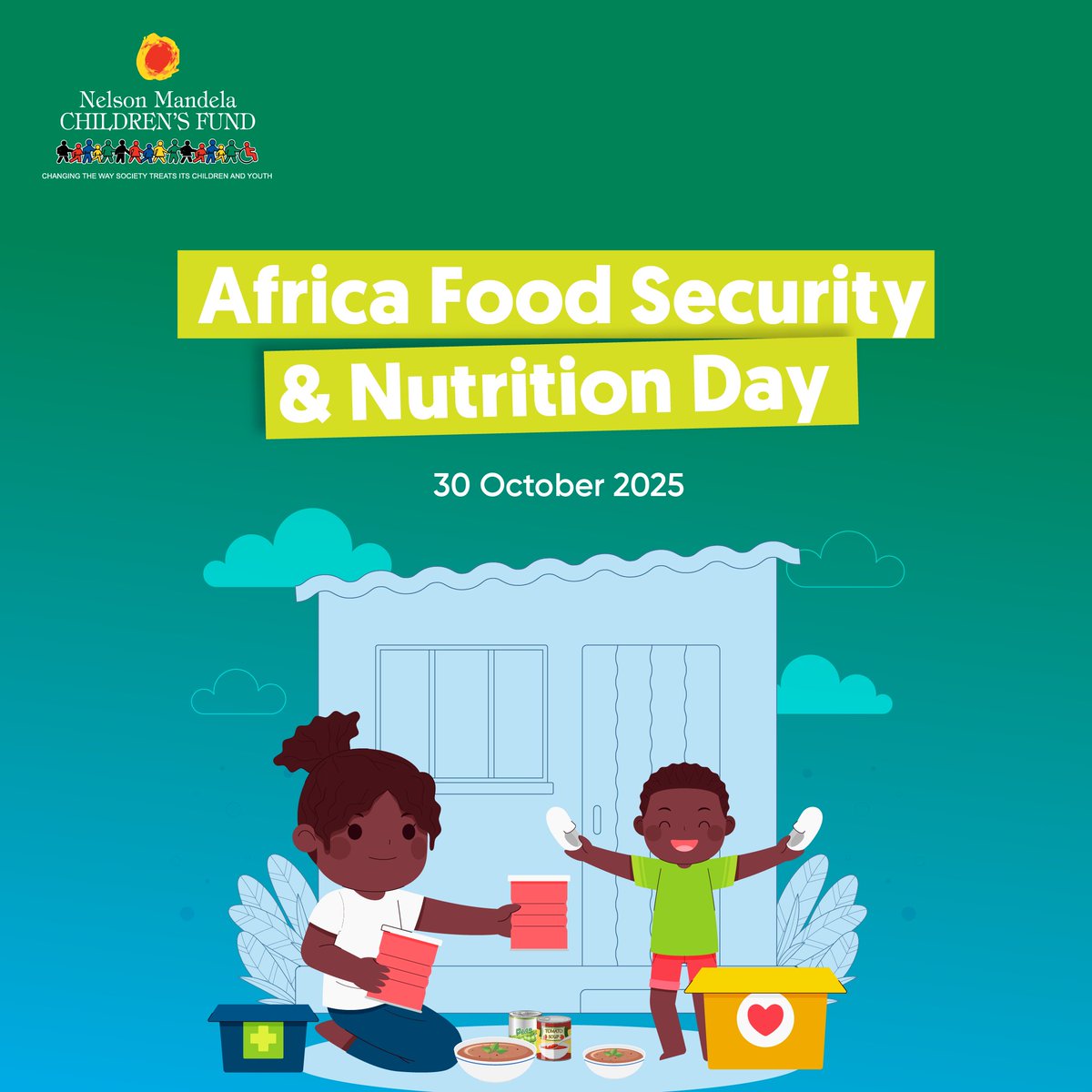 🥗 For 30 years, NMCF has worked to ensure every child grows, thrives &amp; reaches their full potential. This #AfricaFoodSecurityDay, we stand for a future where no child faces hunger or malnutrition. 💛
Support our work👉 nelsonmandelachildrensfund.com/donate-now/
#ServeLikeMadiba #NMCF30Years