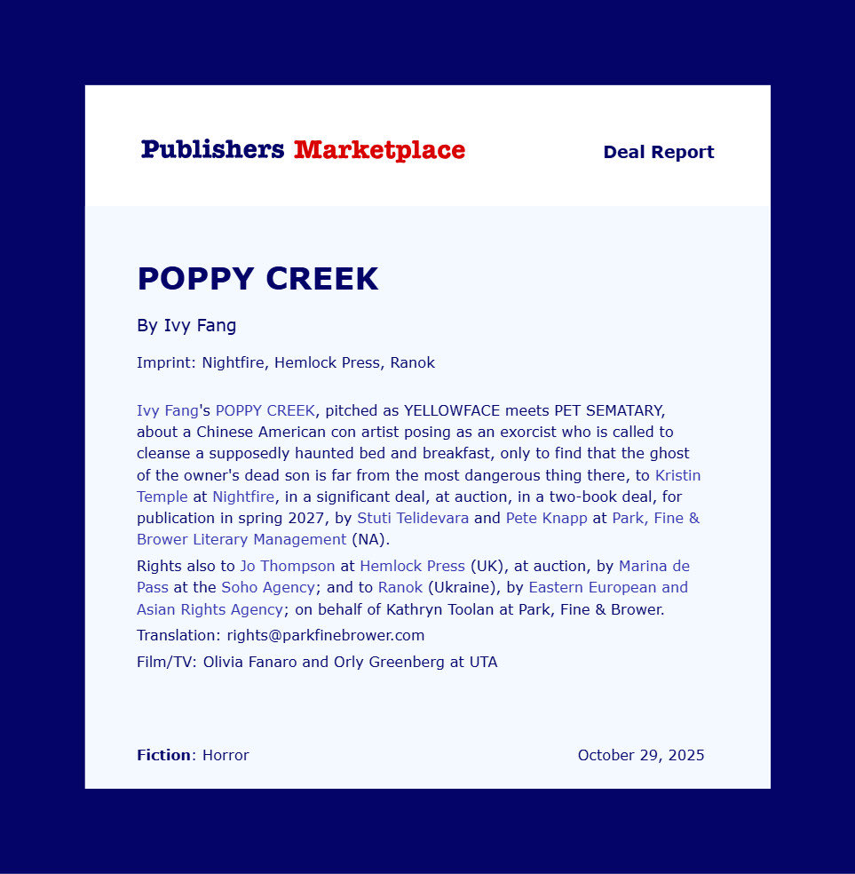 🚨BOOK ANNOUNCEMENT🚨

Can’t wait to invite you all to Poppy Creek — you’ll never want to leave….