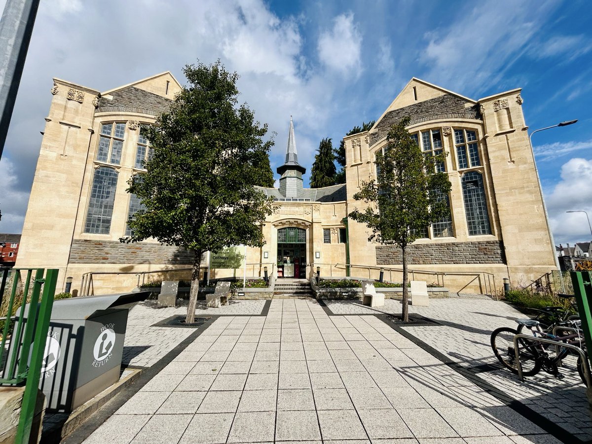 Did you know? Cathays library was built between 1906 &amp; 1907. A Grade ll listed building notable for its symmetrical “butterfly” plan, designed to maximise light and air. What a wonderful looking building. #Cathays #Library #Cardiff