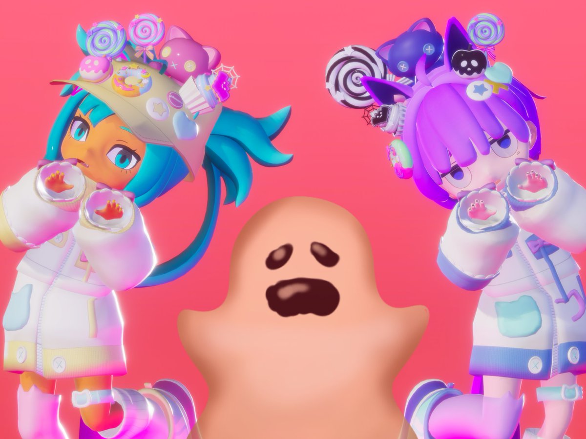 はっぴーはろうぃん🎃🍭👻#Halloween #Ruruko3D #Chimana3D