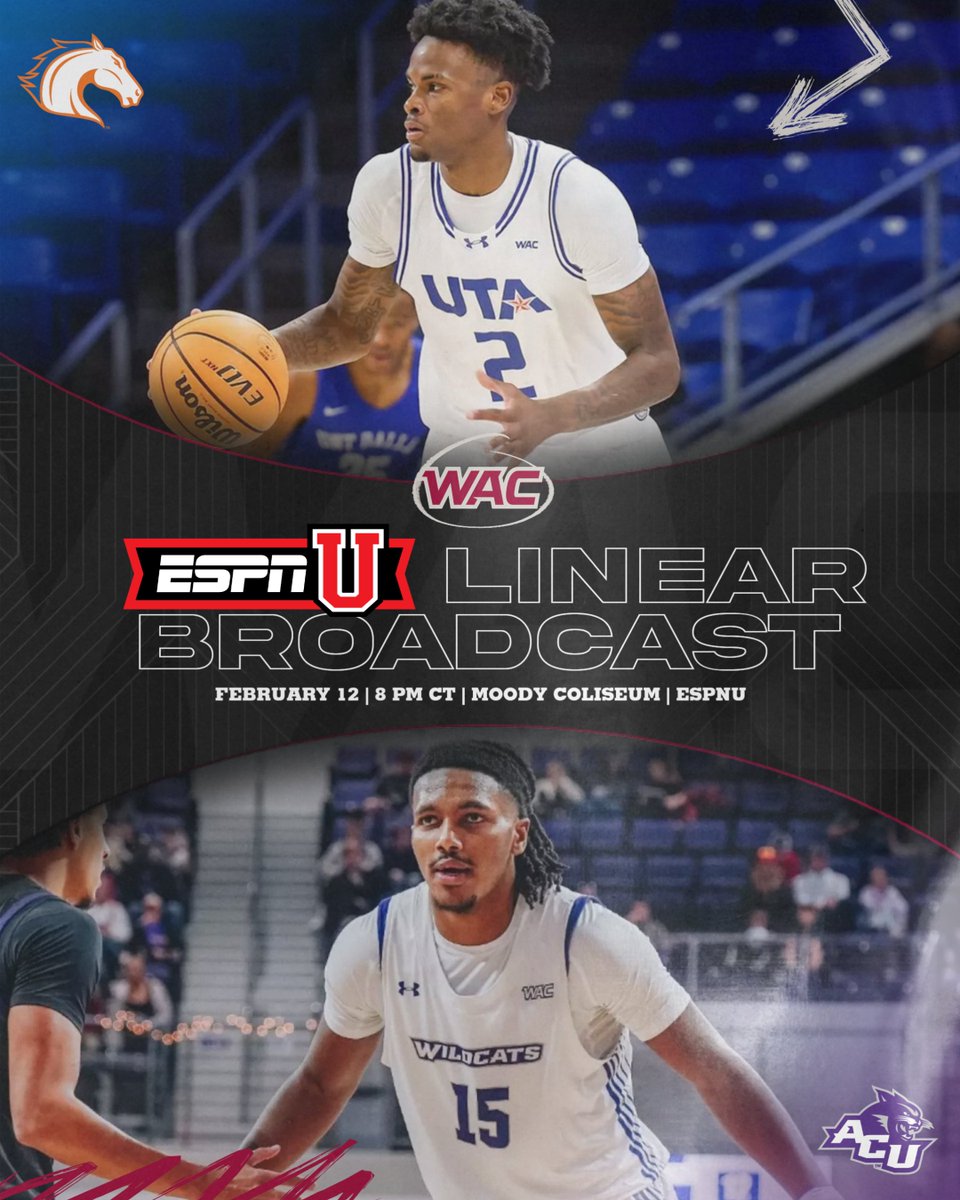 I got two words for you: UT Arlington and Abilene Christian, must see TV

On February 12, 2026, <a href="/UTAMavsMBB/">UT Arlington Men’s Basketball</a> and <a href="/ACU_MBB/">ACU Men’s Basketball</a> will square off on ESPNU!

#WAChoops