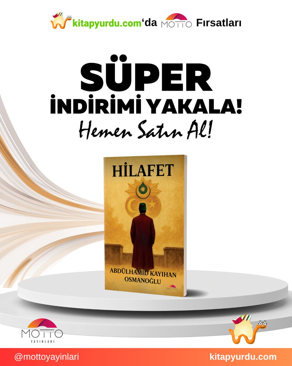 📚 kitapyurdu.com’da MOTTO fırsatları başladı!
Tarihin derinliklerinden bugüne uzanan güçlü bir anlatı: Hilafet – Abdülhamid Kayihan Osmanoğlu
🔥 Süper indirimi kaçırma, hemen satın al!
🛒 Şimdi kitapyurdu.com’da → kitapyurdu.com

#Hilafet