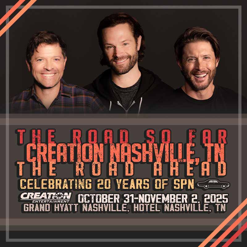 CreationEnt's tweet photo. The Road So Far... the Road Ahead Convention in Nashville is happening this weekend Oct. 31-Nov. 2, and if you can't be there in person, we've got some great panels for you to watch on StageIt! 

Jensen Ackles and Jared Padalecki, Misha Collins, Mark Sheppard, & Alexander Calvert will all have their panels streaming live, as well as the Saturday Night Special Concert with Louden Swain, so you won't miss out!

Grab your tickets here: https://t.co/GLnxm5cj7e
