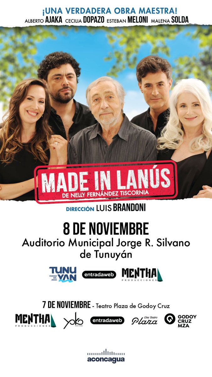 🎭 #HermosoCaos l Esteban Meloni, actor de Made in Lanús

El clásico argentino que regresa a los escenarios con Alberto Ajaka, Cecilia Dopazo y Malena Solda, bajo la dirección de Luis Brandoni.

open.spotify.com/episode/3he3DJ…