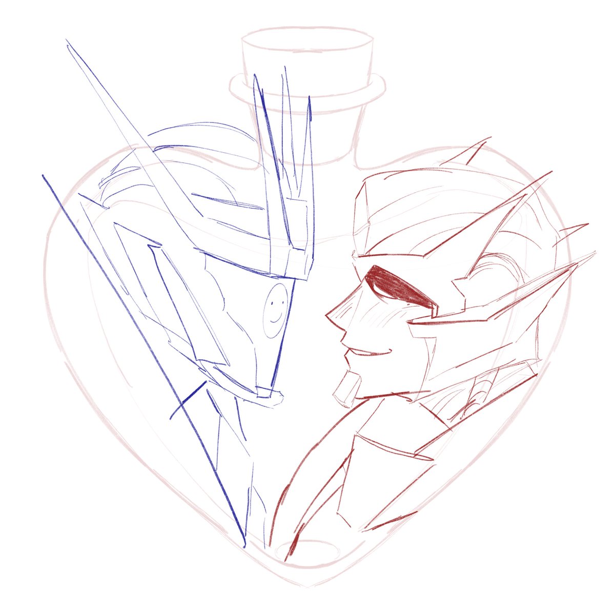 Okay I can’t resist I just needed to share them with a bottle of innermost energon 

#soundrod #rodimus #soundwave #maccadams #transformers