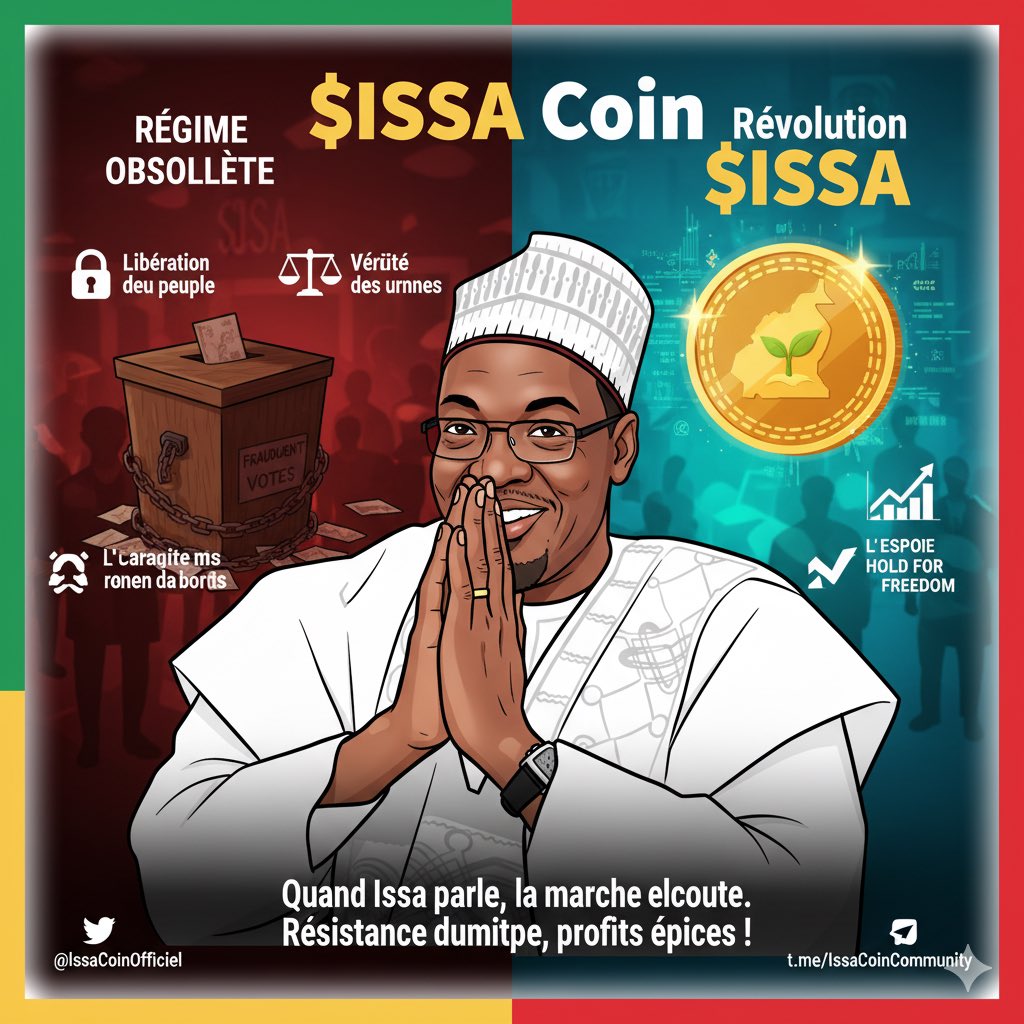 CoinIssa's tweet image. ISSA : La satire devient crypto !  
Un memecoin inspiré par la résistance, boosté par la communauté.  
Pas de recul, pas de dump — que des pumps ! 💥  
#ISSAcoin #RévolutionDigitale