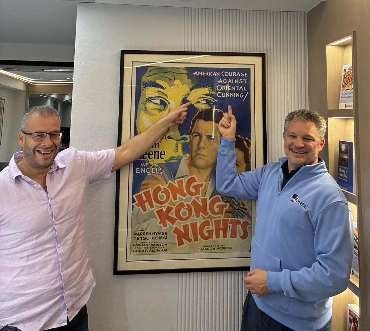 With ⁦<a href="/hkuppy/">Kuppy</a>⁩ at the @gavekal global (HK) headquarters