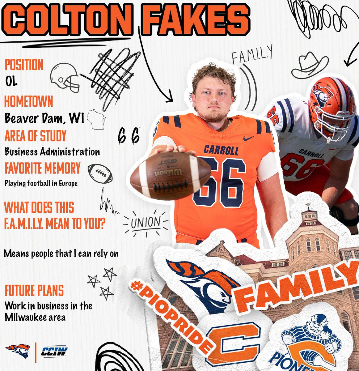 Carroll U Football tweet media