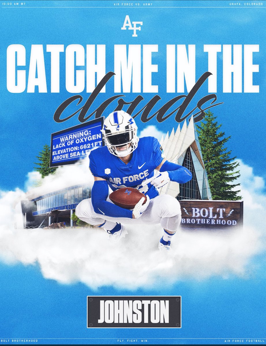 Zach_Johnston2's tweet image. Excited to go see Air Force play army this weekend!!
@AF_FBRecruiting