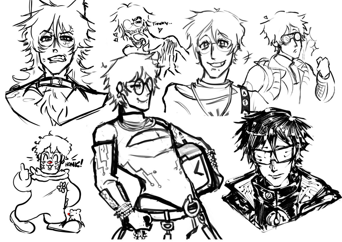 fishisfih's tweet image. the rest of the mac aus that i did not finish 💔
#mactober