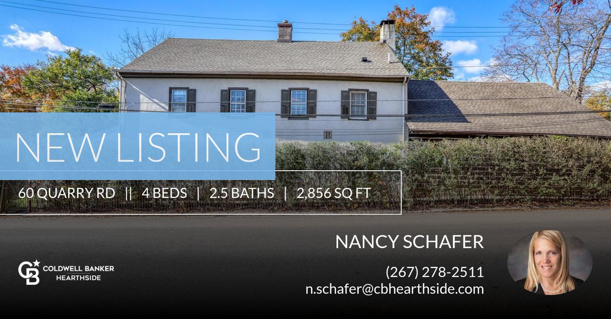 Nanschafer's tweet photo. Take a look at this great new listing that just hit the market. Reach out here or at (267) 278-2511 for more information!!

Do you have questions about buying a home or selling your current home? Let's talk. 

Nancy... https://t.co/ZhPr966I7F https://t.co/Qn7Yq0cpRb