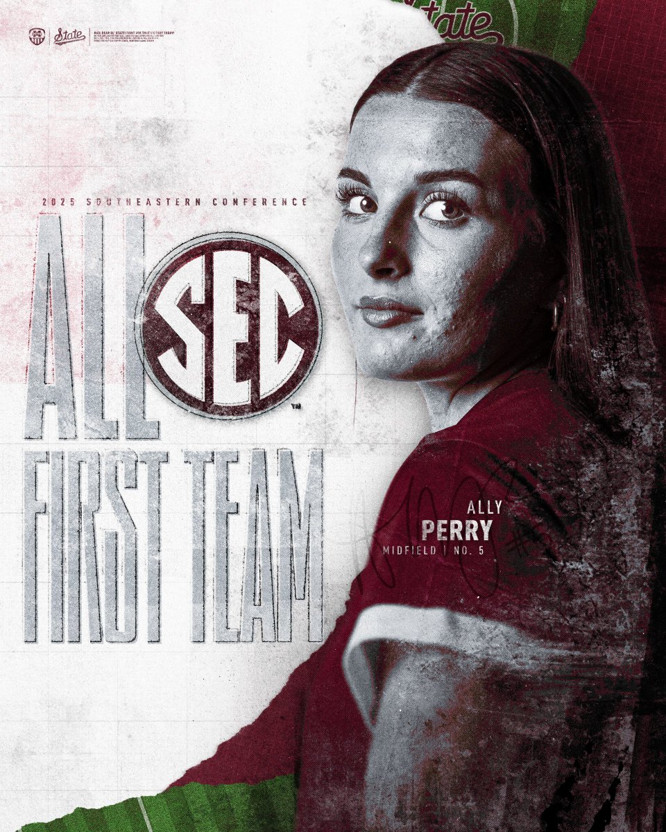 Introducing your 2025 SEC Midfielder of the Year and First Team All-SEC selection <a href="/allymperry13/">Ally Perry</a> 👏👏👏

#HailState