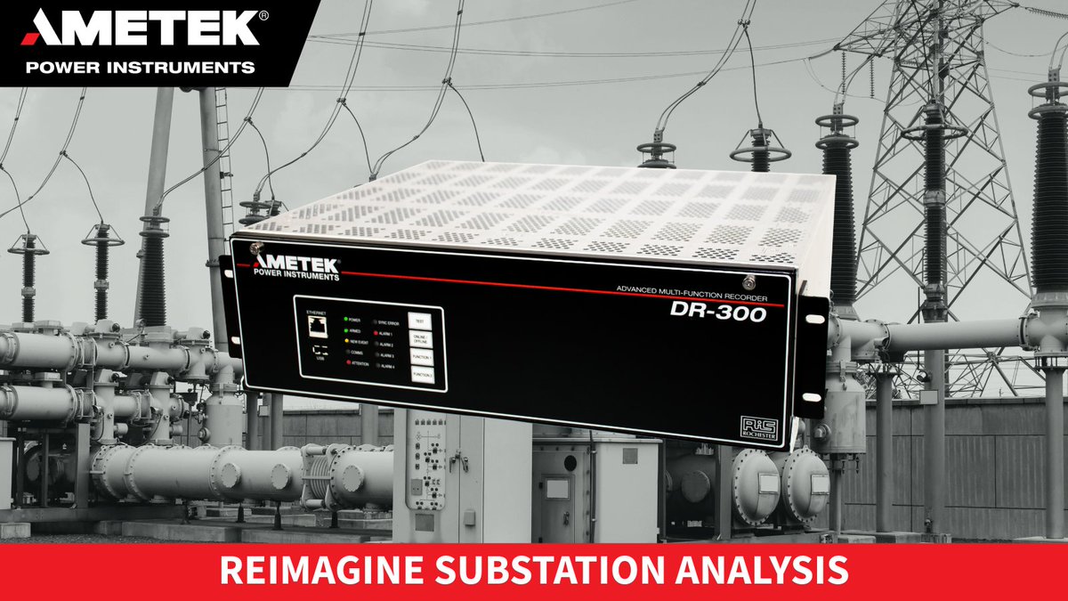 AMETEK’s TR-3000 and DR-300 fault recorders support both hard-wired and IEC 61850 virtual inputs for comprehensive substation analysis. Experience:

✔️ High-speed fault &amp; disturbance recording
✔️ Synchrophasors (PMU) &amp; Class A power quality

ametekpower.com/products/fault…