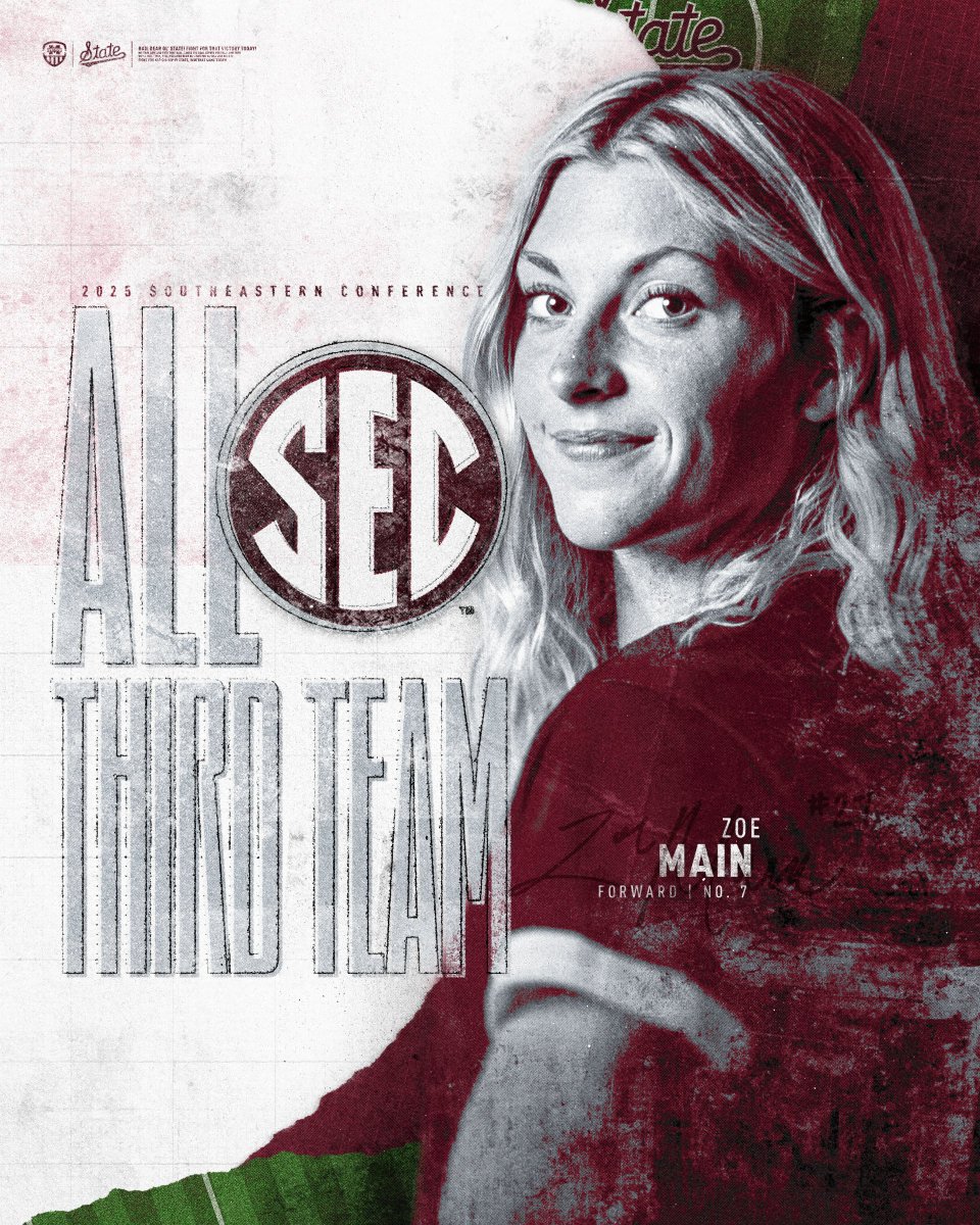 Congratulations to Hannah Jibril and <a href="/zoemain7/">Zoe Main</a> on earning Third Team All-SEC recognition!

#HailState