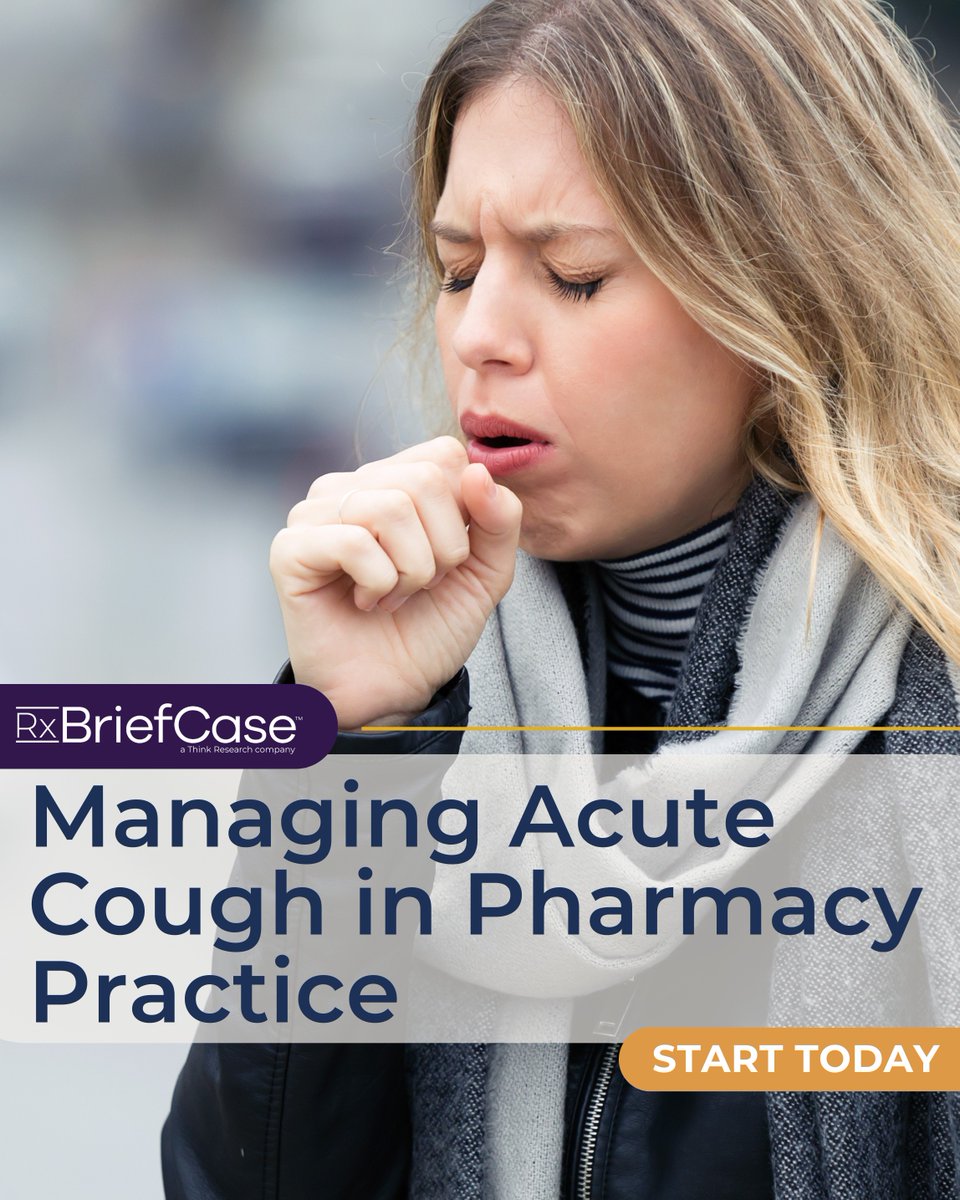 Cough is one of the most common reasons patients seek pharmacy advice—but treatment depends on identifying the right approach.

👉 Start today: rxbriefcase.com/courses/managi…