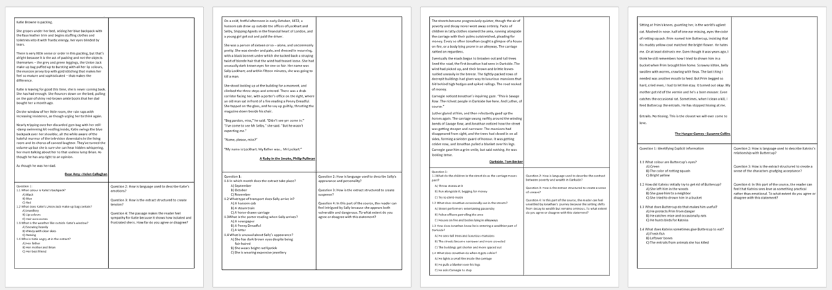 20 AQA Lang 1 Reading section "mini-mocks," split into two booklets- new 2026 style papers with shorter texts to use for intervention or to leave as cover. 

dropbox.com/scl/fo/ejr0vrk…