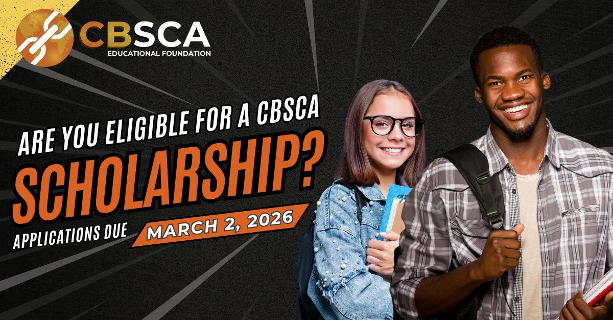Are you eligible for the CBSCA Scholarship? 
✅ Employees of CBSCA member companies 
✅ Children of CBSCA members 
✅ Students enrolled in an undergraduate industrial distribution degree program

Apply today! bit.ly/CBSCAScholarsh…

#Scholarship #Education #RedMetalsIndustry
