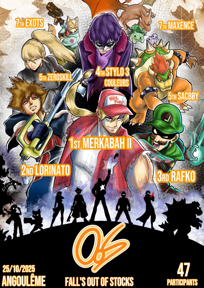🍁FALL'S OUT OF STOCKS TOP 8🍁

🏆 <a href="/MrTaxess/">🩷 Merkabah II 🩷</a> 
🥈 <a href="/Lori_Nato/">Lorinato</a> 
🥉 <a href="/RafkoSSB/">Rafko</a> 
🍁 <a href="/Stylo__/">Stylo 3 Couleurs</a> 
5⃣🍂 <a href="/pa_catolik/">CDO | ZeroTalento</a> 
5⃣🍂 <a href="/Sacboy_koopa/">SacBøY</a> 
7⃣🍂 <a href="/Eggsots/">Exots '^'</a> 
7⃣🍂 <a href="/maxonsse/">maxonsse</a> 

Merci à tous &amp; à toutes pour ce tournoi 🧡💛

Graph par <a href="/BarsJulian/">Julian Bars</a> 🧑‍🎨