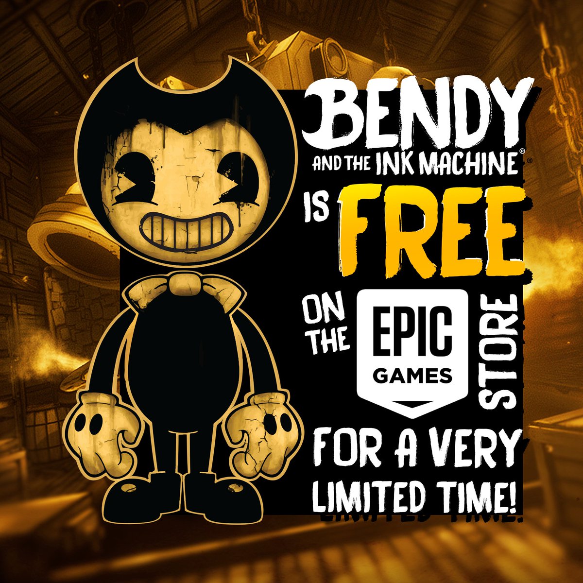 Get it FREE!! 🔗👇

#BENDY #BendyandtheInkMachine
