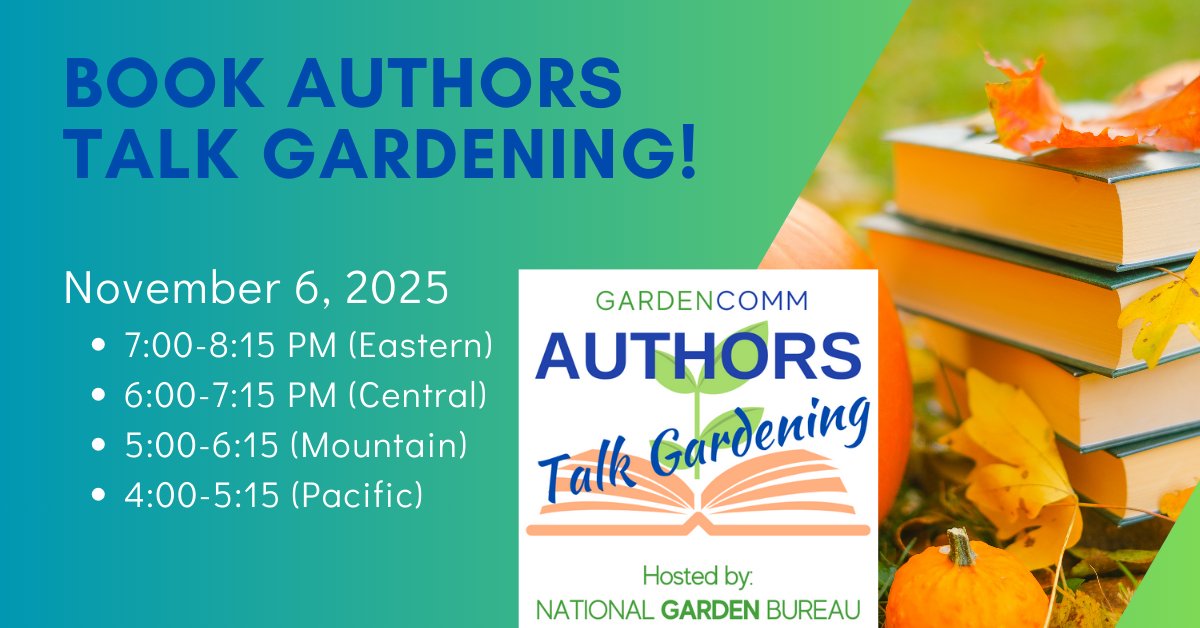 Exclusive: Free Meetup with Garden Book Authors! - mailchi.mp/ngb.org/ngbfal… Exclusive: Free Meetup with Garden Book Authors! - mailchi.mp/ngb.org/ngbfal… Join Four Esteemed Book Authors in this Fun and Informative Virtual book Party! bit.ly/FallBookParty25