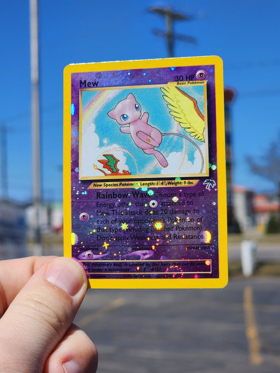 JDRhoades34's tweet photo. @Mr_PoKEMoN_Xx There's a whole list to pick from, but i don't think any of the others could top my Southern Islands Mew! https://t.co/y8X1L4FyCw