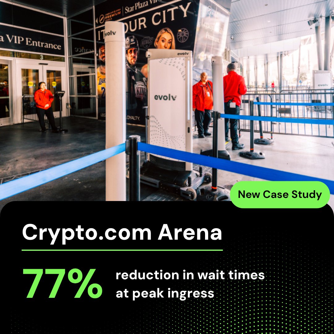 EvolvTechnology's tweet image. hubs.li/Q03QR7gt0

@cryptocomarena cut wait times by 77% at peak ingress with the help of Evolv Express®.
 
📖 Read how choosing Evolv as their official screening technology partner helped make a more positive fan experience.

#NBA #NHL #WNBA #cryptocomarena #cryptoarena