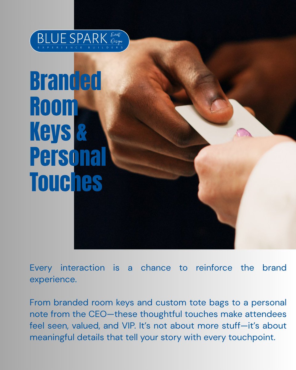 BlueSparkED's tweet image. It’s not just the destination—it’s the details. The little things are the thing.

#EventDesign #CorporateEvents #EventProfs #BlueSparkEventDesign #MeetingProfs #IncentiveTrips #Travel #Custom #Perks