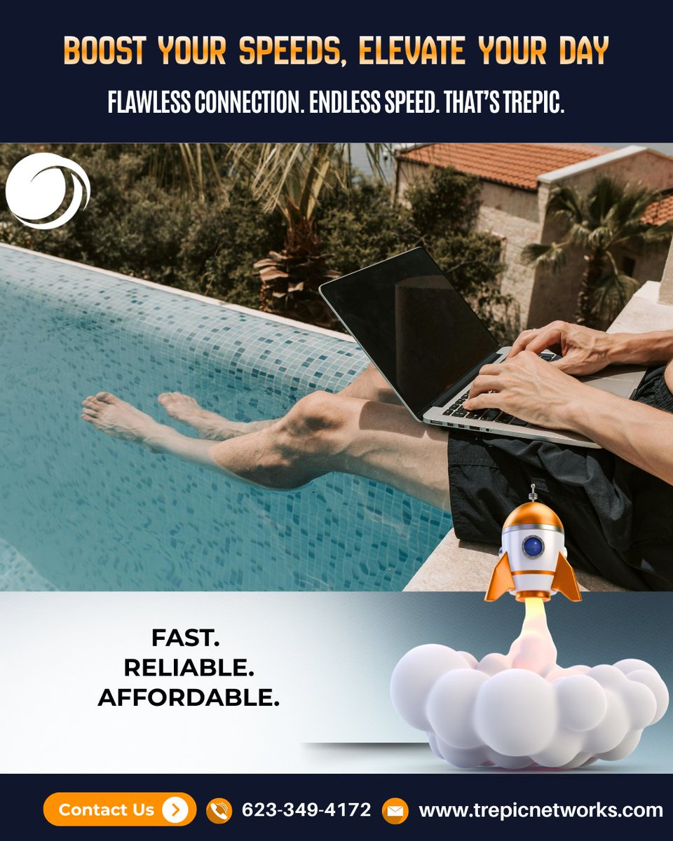 trepicnetworks's tweet image. Rise above buffering and outages.
Go TREPIC.
Fast speeds, fair prices, local support.

Get connected today:
Call us at 623-349-4172 or check our website at
trepicnetworks.com

#LocalInternet #FastInternet
#InternetTheWayItShouldBe #customerlove #familyfirst
#StayConnected