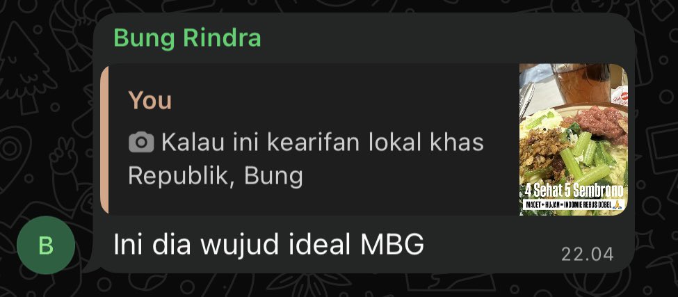 jerryarvino's tweet photo. Jujur, saya baru tau ada jenis menu yang sangat karbo-sentris #cheatingday ini.
Apalagi untuk menyaingi menu di kala hujan dari @Tyows yang kalau menurut hemat @ponakannyaom selaku @kemgelapan termasuk ke dalam kategori...... https://t.co/CSMDSHL2DX