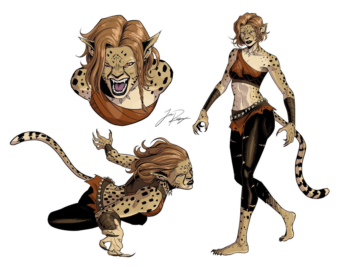 jordance116's tweet image. CHEETAH!
I like the balance between full cheetah and human, somewhere in the middle. And added small bits of humanity like the braid in her hair.
Any ways who next for the legion of doom?