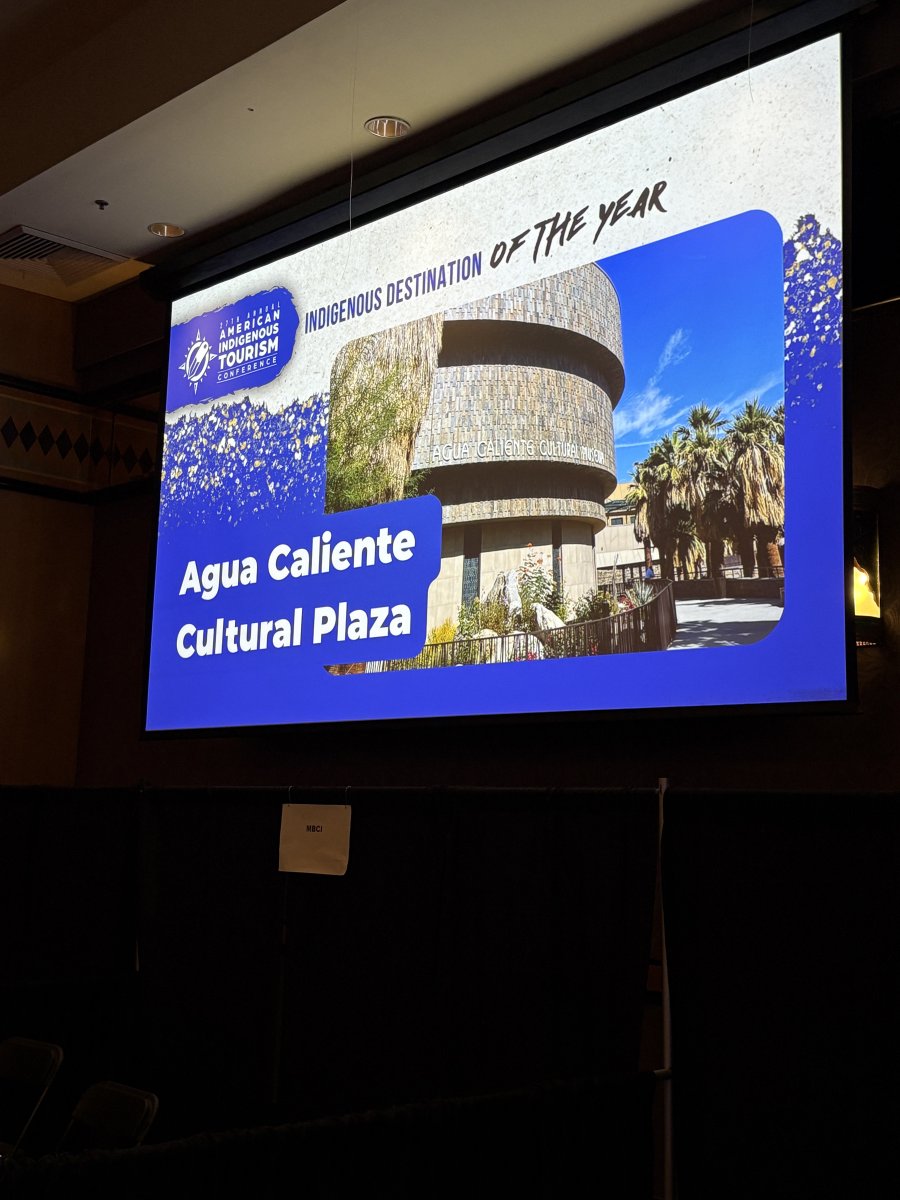 The Agua Caliente Cultural Plaza has been honored as the Indigenous Destination of the Year by the American Indian Alaska Native Tourism Association — a national honor that recognizes the Tribe’s cultural destination for its authenticity, visitor experience, and economic impact.
