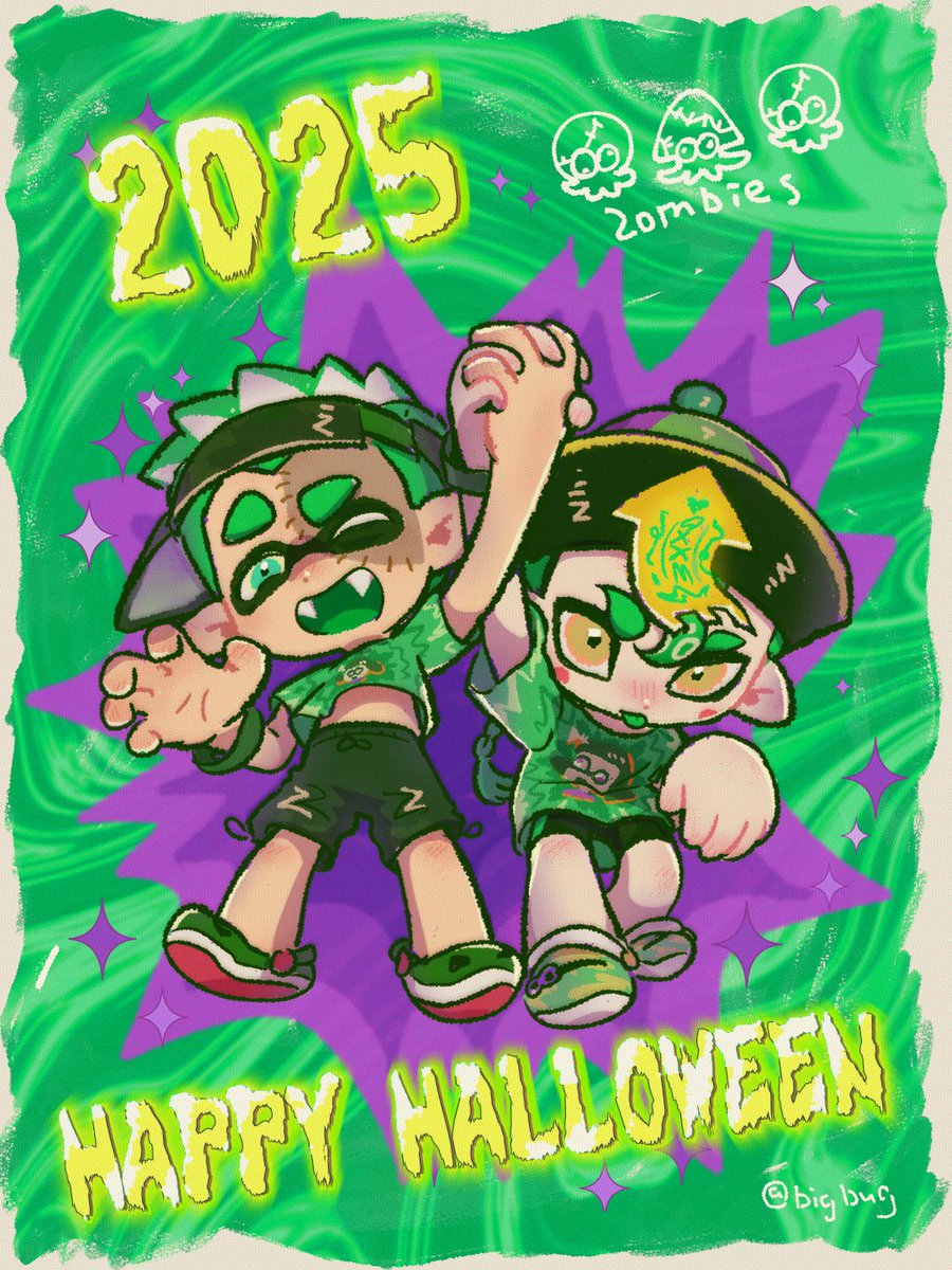 bigbug4321's tweet photo. 🎃🧟HAPPY HALLOWEEN🧟🎃
#Splatween https://t.co/XUgMJXyp47