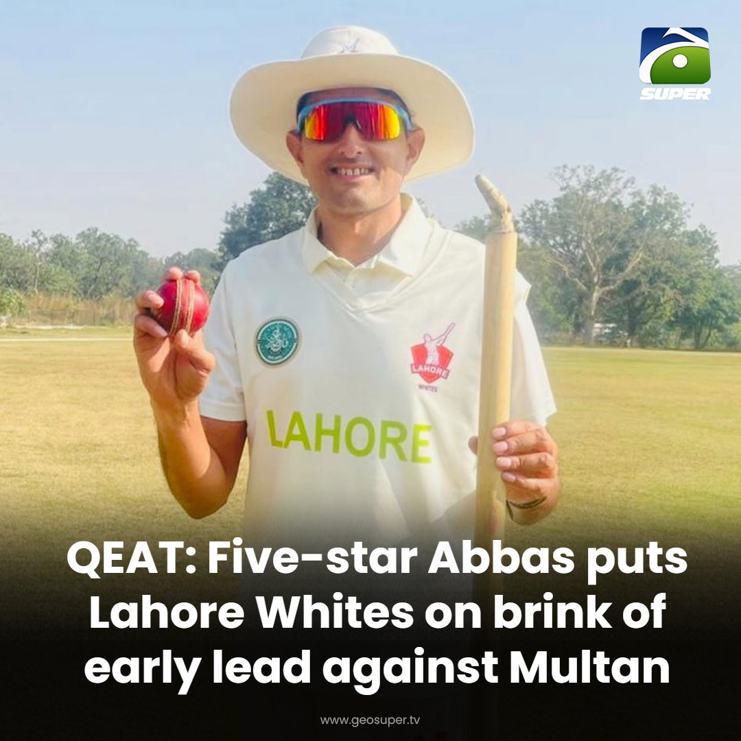geosupertv's tweet image. Abbas gives Lahore Whites a commanding start! 🔥👏

Read More: geosuper.tv/latest/50172-q…

#QeAT #MohammadAbbas