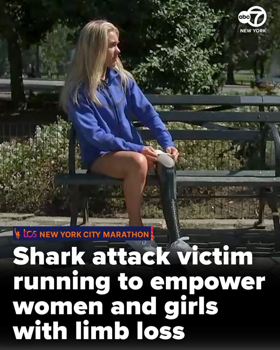 ABC7NY's tweet image. Story here 👉️ 7ny.tv/47yzpC7 | For most of her young life, Ali Truwit's competitive nature kept her in the pool, but one traumatic day changed everything and pushed her to run this year's marathon to raise awareness for so many people. The TCS New York City Marathon is…