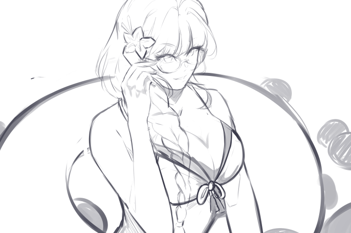 sevenfiftyfour_'s tweet photo. i dont play genshin i just used to have this one friend that's obsessed with her so id make art #RaidenShogun https://t.co/PO5i0k2H07