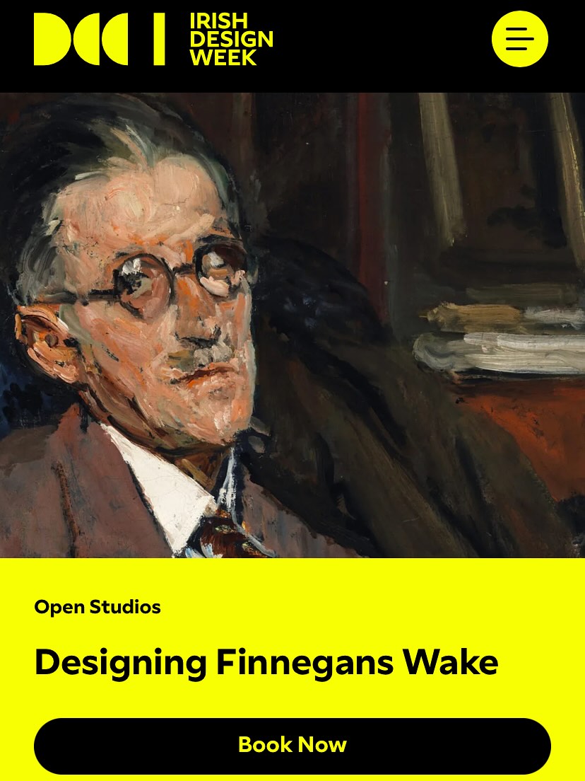 AlWhiteMusic's tweet image. How do you adapt Finnegans Wake? Join @Gemmacurates and I for a week-long residency at the @MacDonaghMuseum for @DCCIreland #irishdesignweek as we open up Joyce’s “book of the night” — to capture its multidimensional, effusive beauty through a new approach to operatic form.