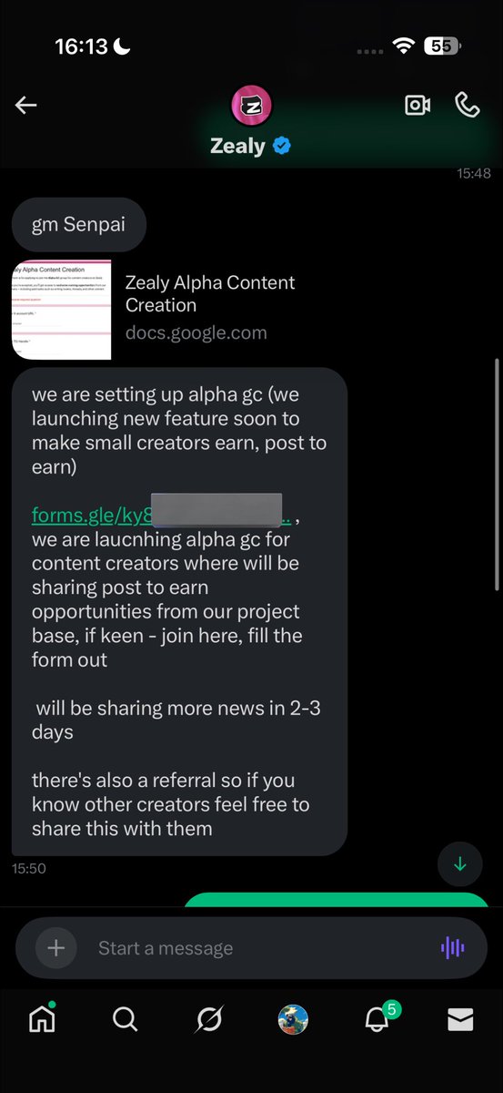 if you’re a small creator like me and would like to earn by posting for <a href="/zealy_io/">Zealy</a>’d project base

indicate in comments and i’ll reach out to you in dms for the link 

rt