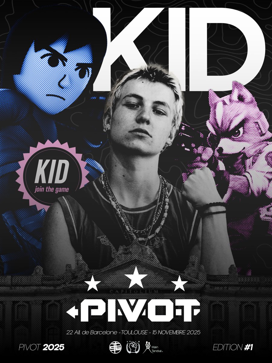 👑 LE PETIT PRINCE JOUE À DOMICILE ! 🎮

<a href="/Kiddo_SSBU/">KID</a> est inscrit au PIVOT 

On a à peine commencé à communiquer… et déjà près de 50 inscrits 🤯

Faites vite, tant qu'il reste des slots ! 👇
start.gg/pivotgrab1
