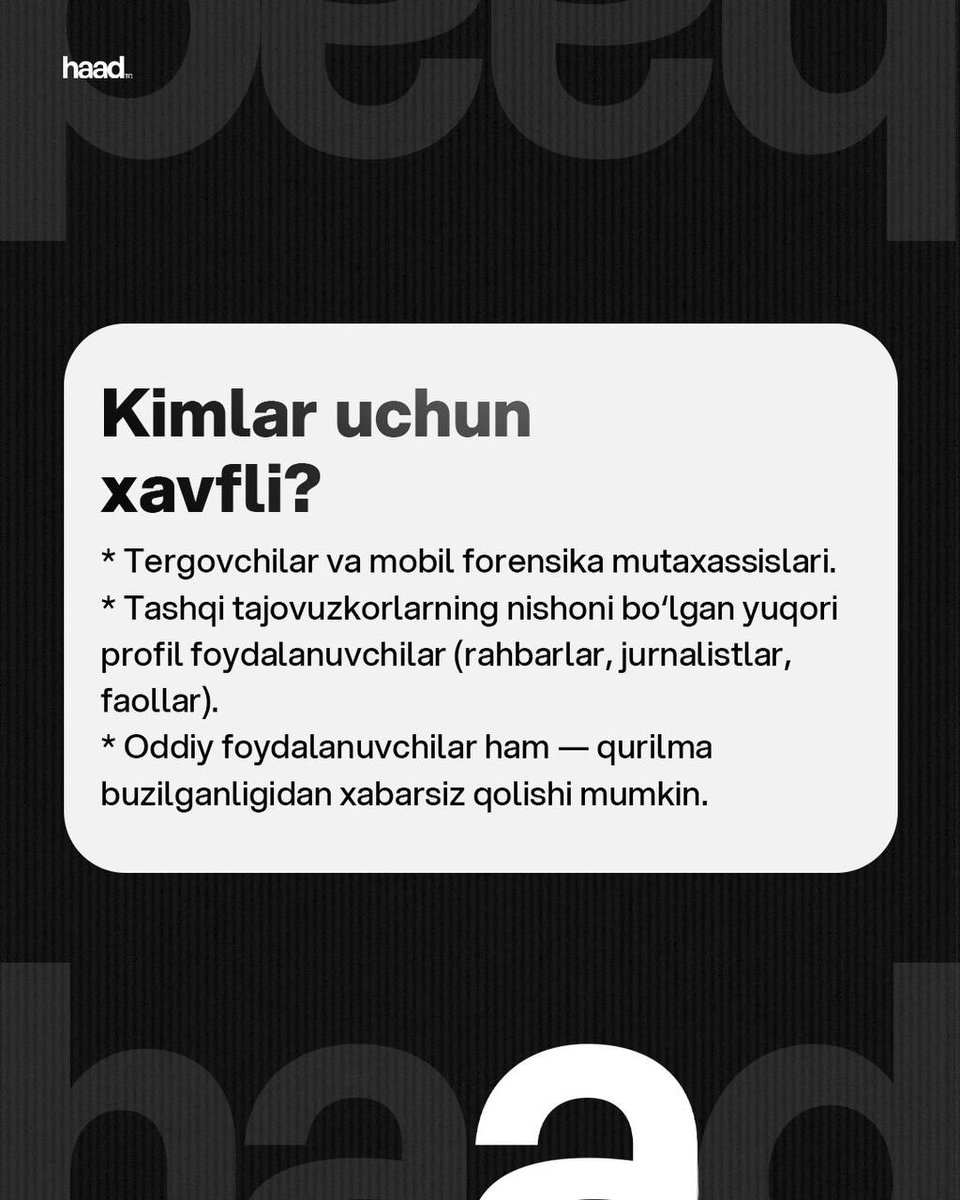 haad_uz's tweet photo. 📱 iOS 26 yangilanishi shutdown.log kabi forensik muhim izlarni avtomatik o‘chirishi aniqlangani ma’lum — bu Pegasus/Predator kabi josuslik dasturlarini aniqlashni qiyinlashtiradi. https://t.co/27OWjyqQnU