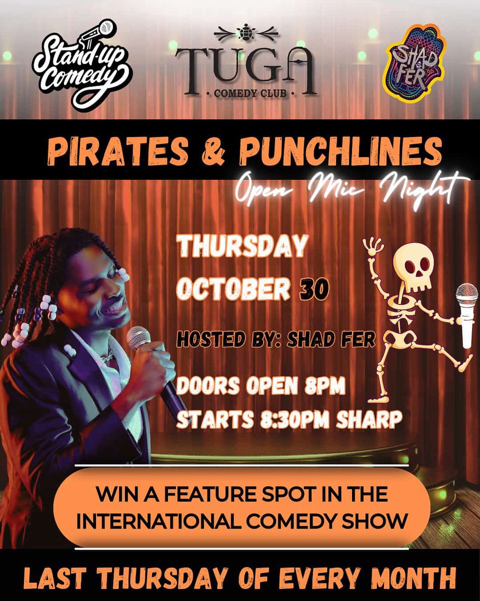 If you’re interested in a local comedy show tonight, we got you! Tickets are only $20 🇧🇸🚨