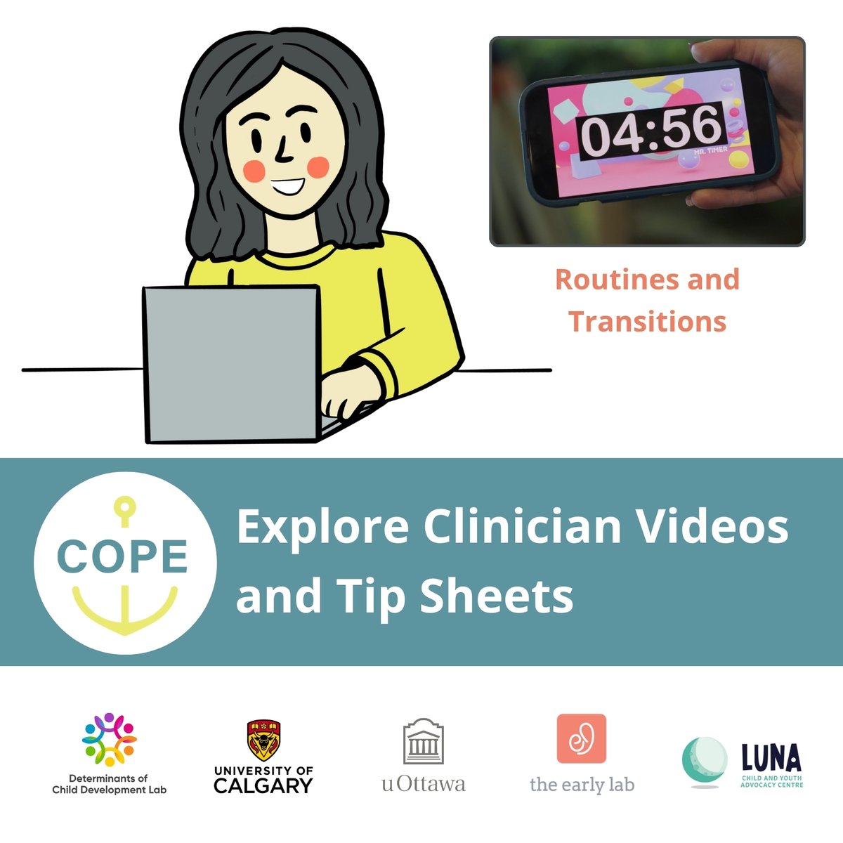 Are you a mental health practitioner looking for resources to support families of children who have experienced trauma? We created COPE by engaging caregivers to develop short videos and tip sheets that offer strategies for coping. Register at copewithtrauma.org to access