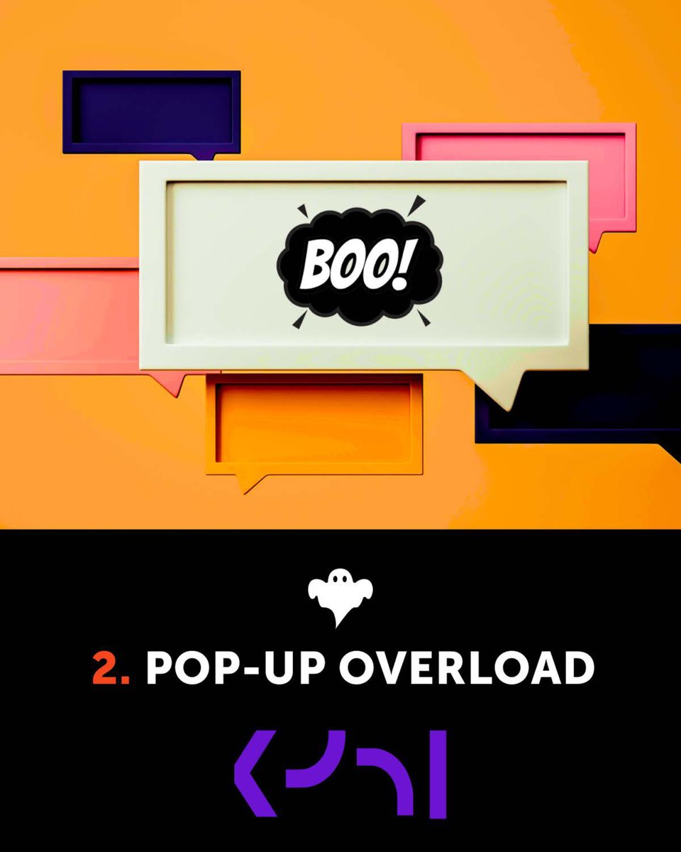 KPDi's tweet photo. Not all frights happen in haunted houses

Some live inside your website — tiny tap targets, too many pop-ups, confusing navs… 👻

Don’t let scary UX chase your users away.

What would you add to this list!?

#Halloween #UXDesign #DigitalExperience #KPDIDigital #DesignFails https://t.co/LpEfPqjzG4