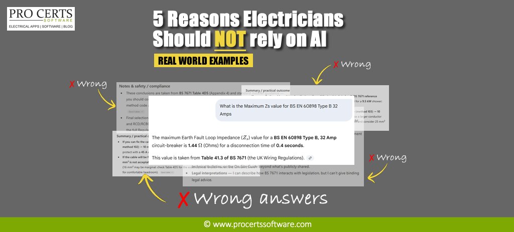 ProCerts's tweet image. 5 Reasons Why Electricians Should NOT Rely on AI - with real world examples.

Or research has revealed a major flaw →
procertssoftware.com/blog/electrici…
#AI #ElecricalSoftware #ElectricalApps #Electrician