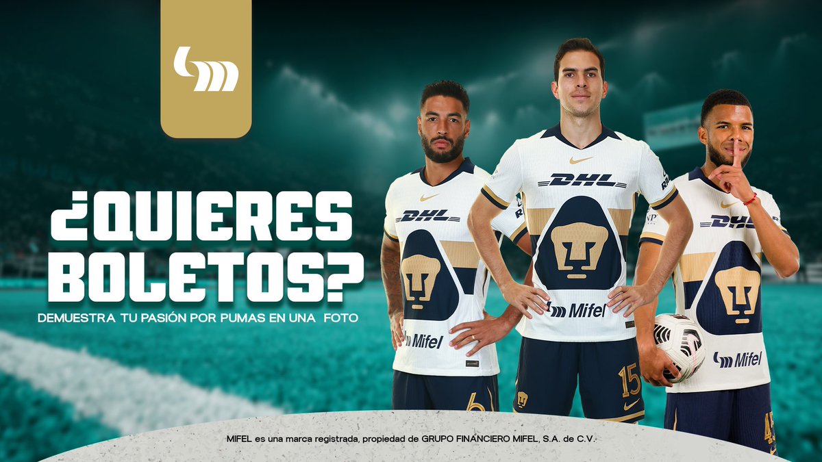 BancaMifel's tweet image. Sigue estos pasos:  

1.- Dar RT a la dinámica 
2.- Sube tu foto con el jersey de Pumas en los comentarios 
3.- Usa #ElBancoOficialDePumas 

Dinámica dirigida a clientes Mifel. 
¡Ganarán las fotos con más likes (❤️)!

TyC: link.mifel.com.mx/jyu
